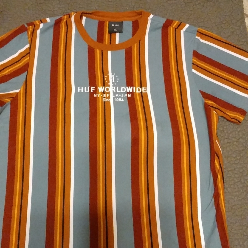 Huff Worldwide vertical cotton tee